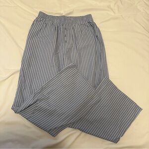 NWT Striped Blue Linen Pants
